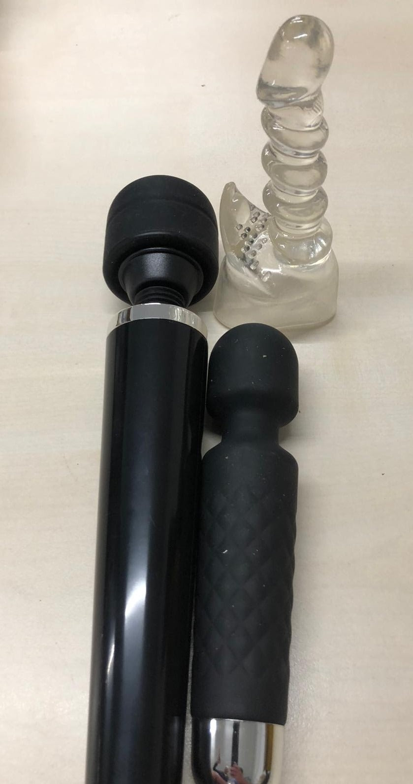 Wand massager attachment - Suitable for wall massager and iwand massager - Transparent color - Packed in bulk