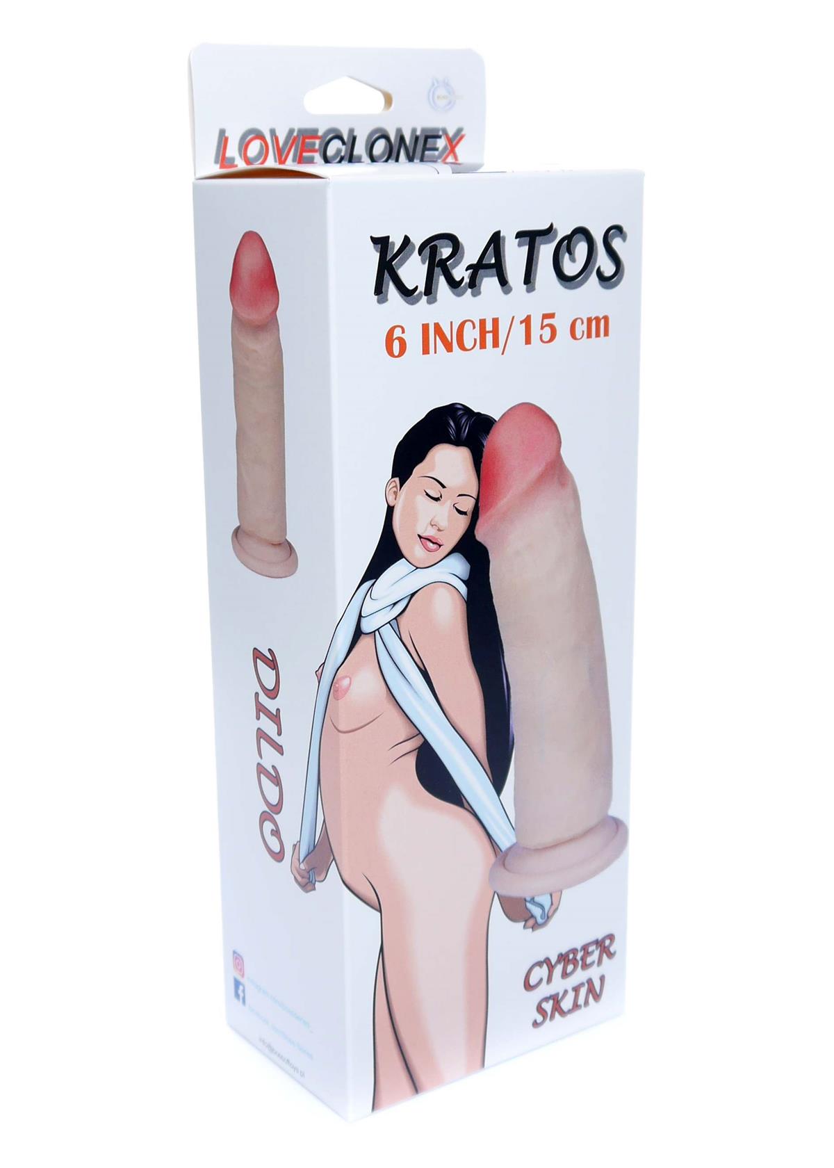 Bossoftoys Kratos Loveclonex Ultra Realistic Dildo - Cyber skin feels like real - 21-00032 - 4.8 cm thick - Suction Cup - 6 inch / 15 cm