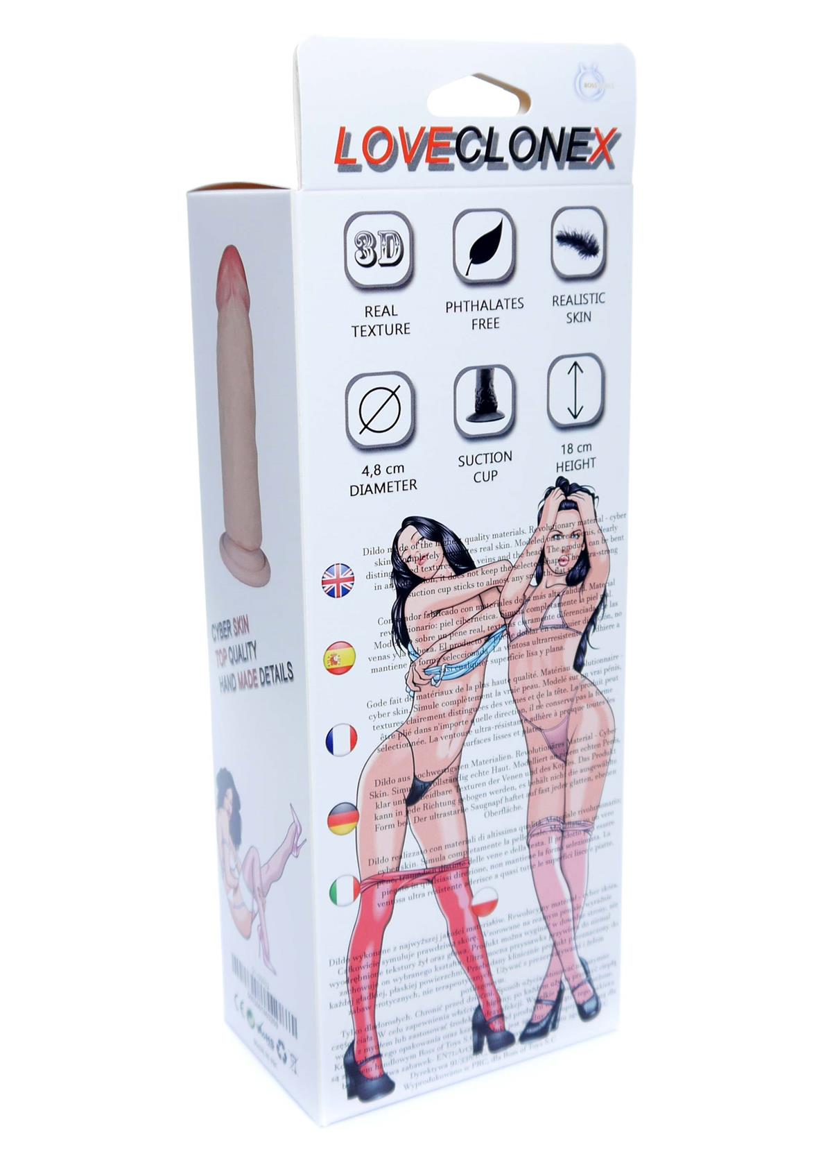 Bossoftoys Kratos Loveclonex Ultra Realistic Dildo - Cyber skin feels like real - 21-00032 - 4.8 cm thick - Suction Cup - 6 inch / 15 cm