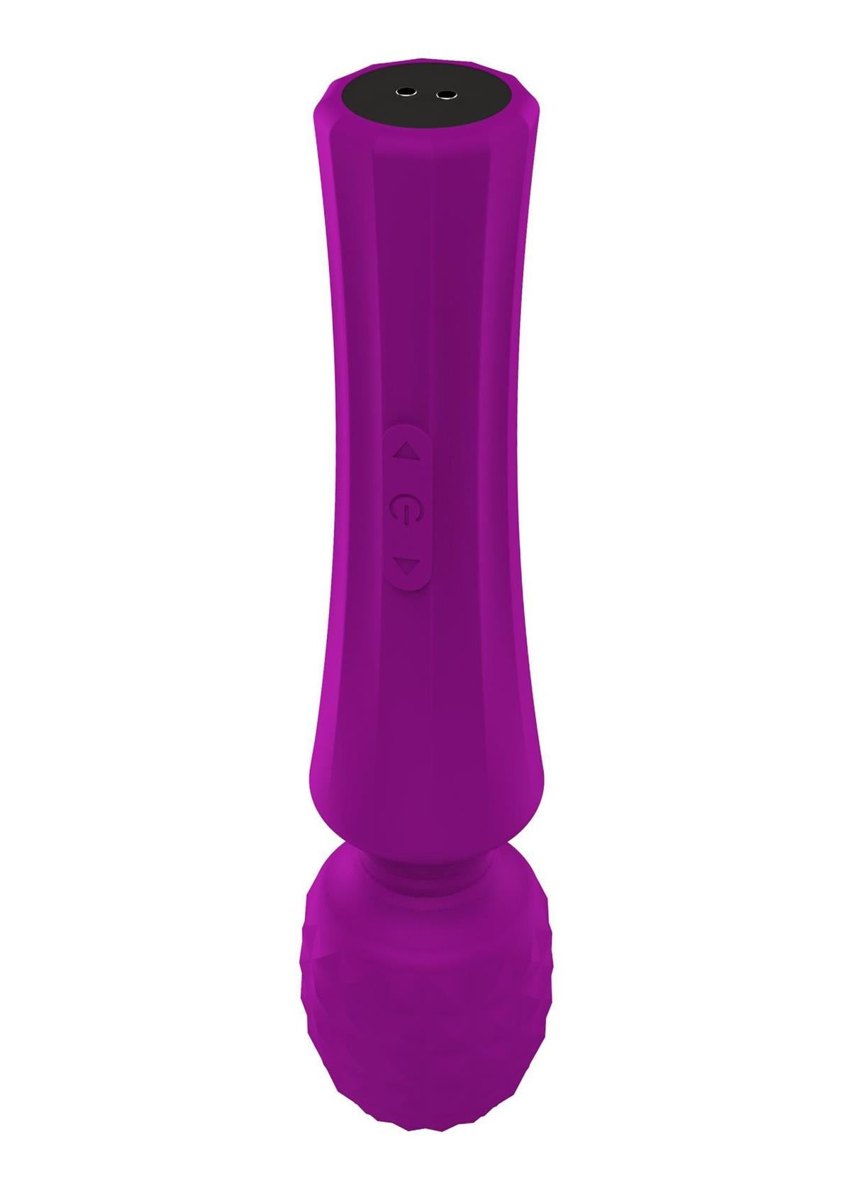 Bossoftoys - 22-00030 - Power wand Massager - Rechargeable - Silicone - 10 Function - Purple - Color Box