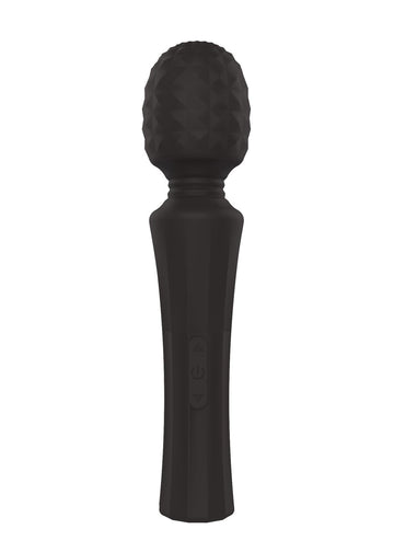 Wand Massager Siliconen Zwart - 10 functies