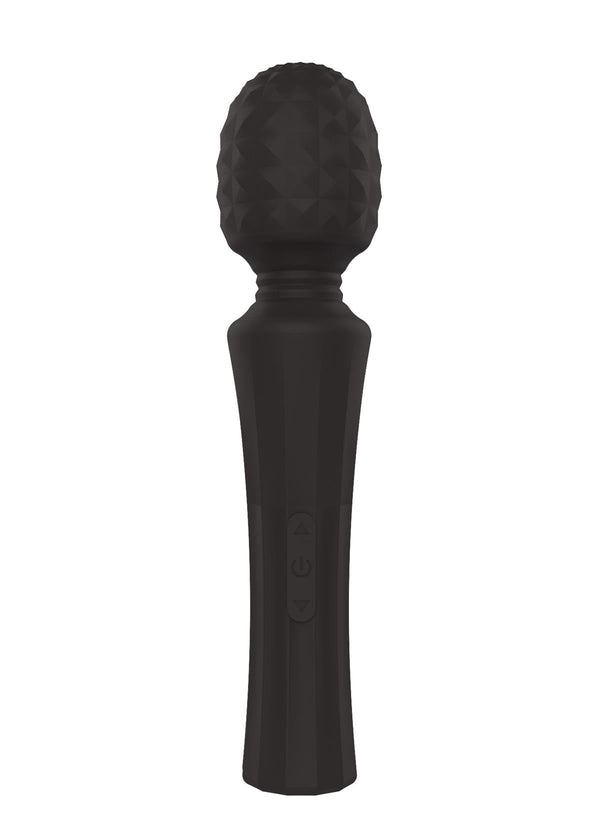 Wand Massager Siliconen Zwart - 10 functies