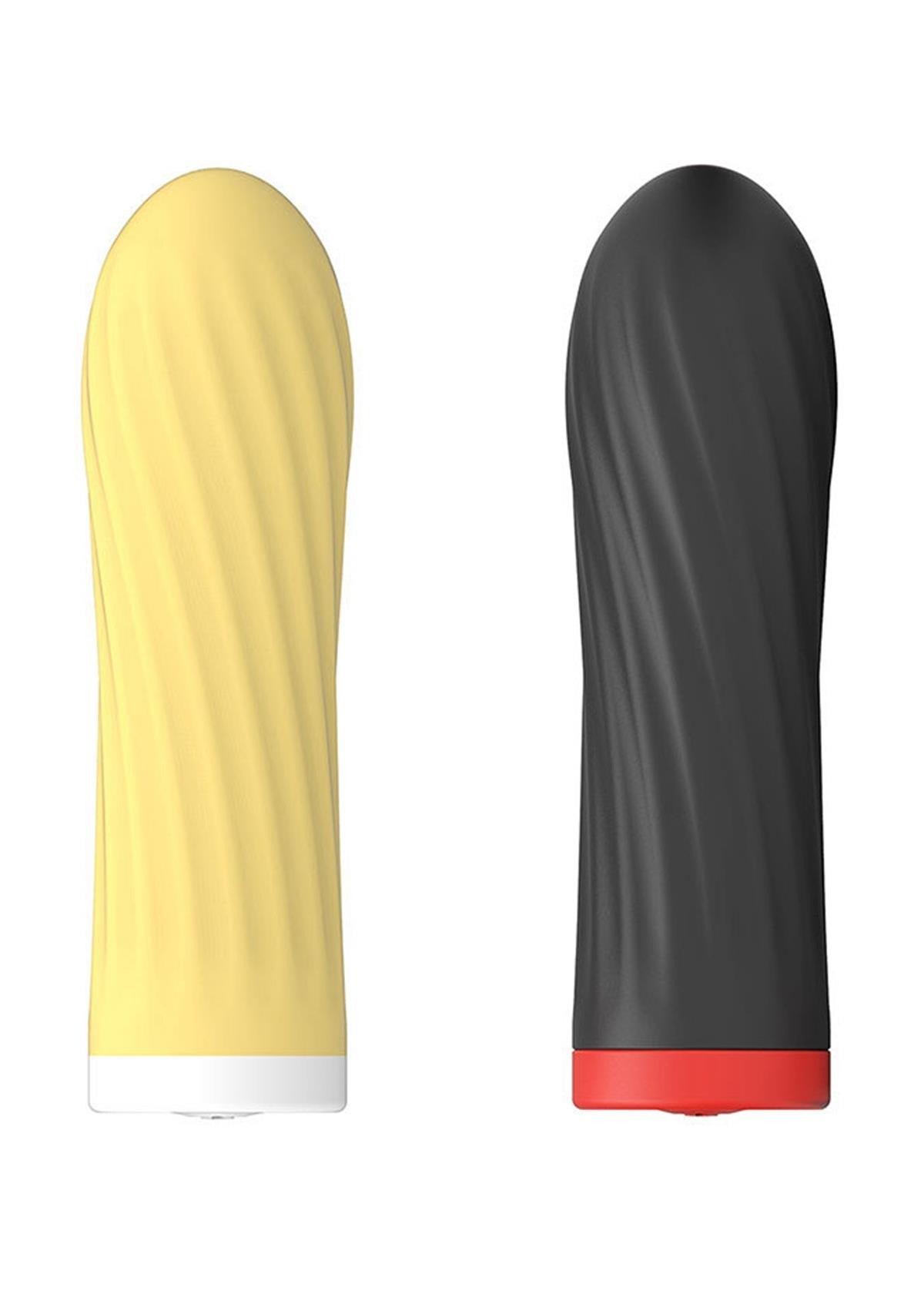 Bossoftoys - 22-00044 - Silicone touch vibrator - 10 Functions - Silicone - 8.5 cm - dia 2.5 cm - Rechargeable - attractive Color windowbox - Black