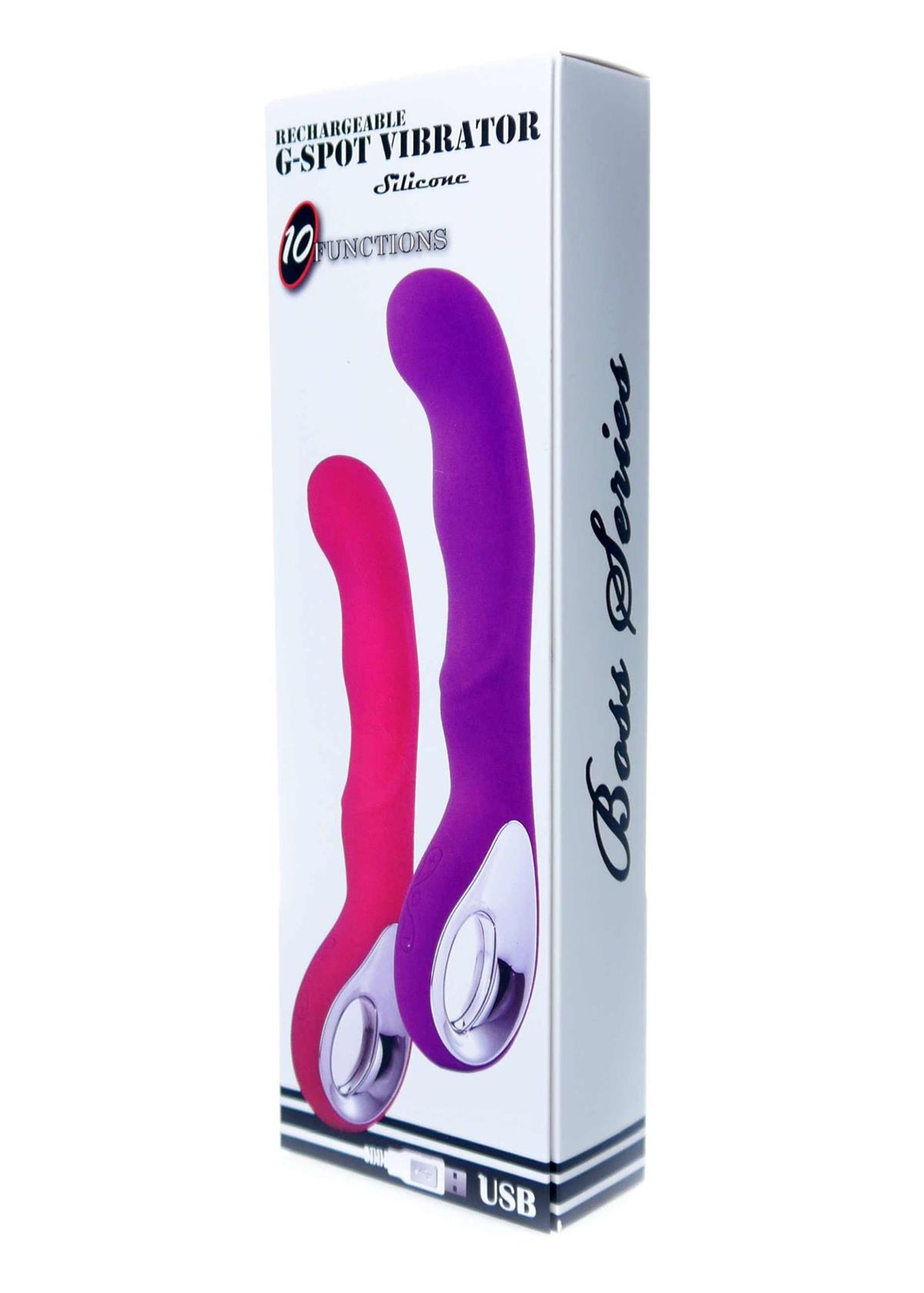 Bossoftoys G-spot Vibrator - 10 Functies - USB - Roze - 100% Waterdicht - Oplaadbaar
