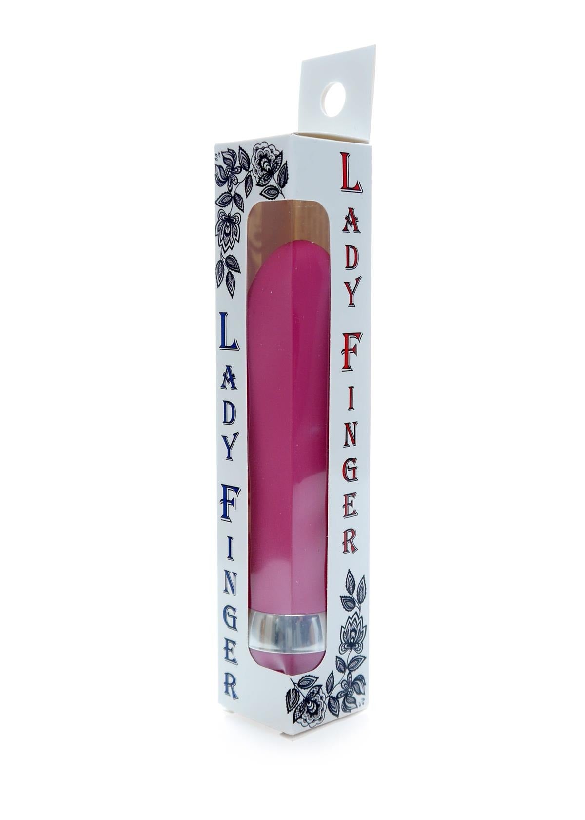 Bossoftoys - 26-00061 - Mini wand vibrator - Lady finger 02 - 10,5 cm - dia 2-2,5 cm - Pink - Window colourbox