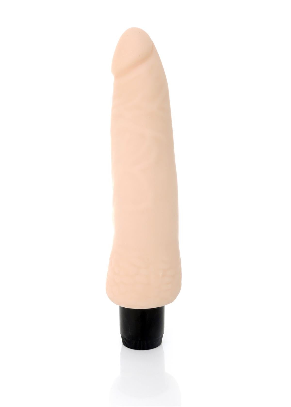Bossoftoys - Rainbow 12 Function Realistic vibrator - Cyber leather - Extra ordinary Flexible Material - Flesh - 18.5 cm - 44-00004