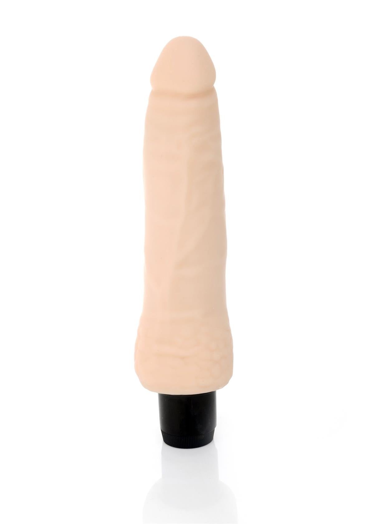 Bossoftoys - Rainbow 12 Function Realistic vibrator - Cyber leather - Extra ordinary Flexible Material - Flesh - 18.5 cm - 44-00004