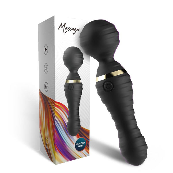 Mini Wand Massager Freedom Zwart - 9 Standen, USB