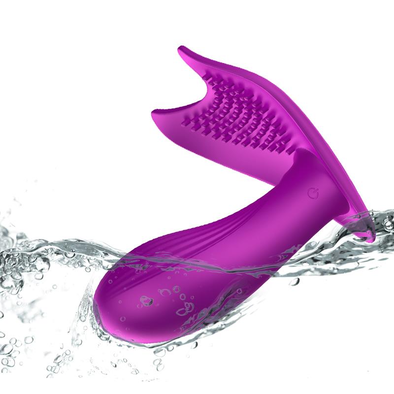 Remote Control Panty Vibrator - Heat Function - Voice Control - 10 Functions - Rechargeable - 9 cm x 9 cm - Luxury Gift Box - Purple