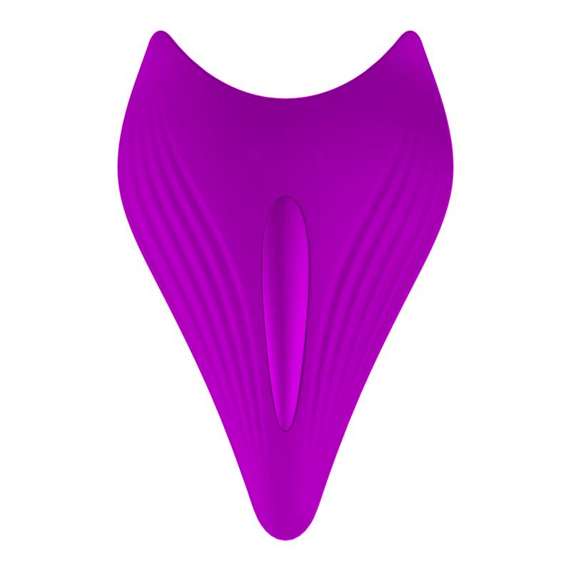 Remote Control Panty Vibrator - Heat Function - Voice Control - 10 Functions - Rechargeable - 9 cm x 9 cm - Luxury Gift Box - Purple