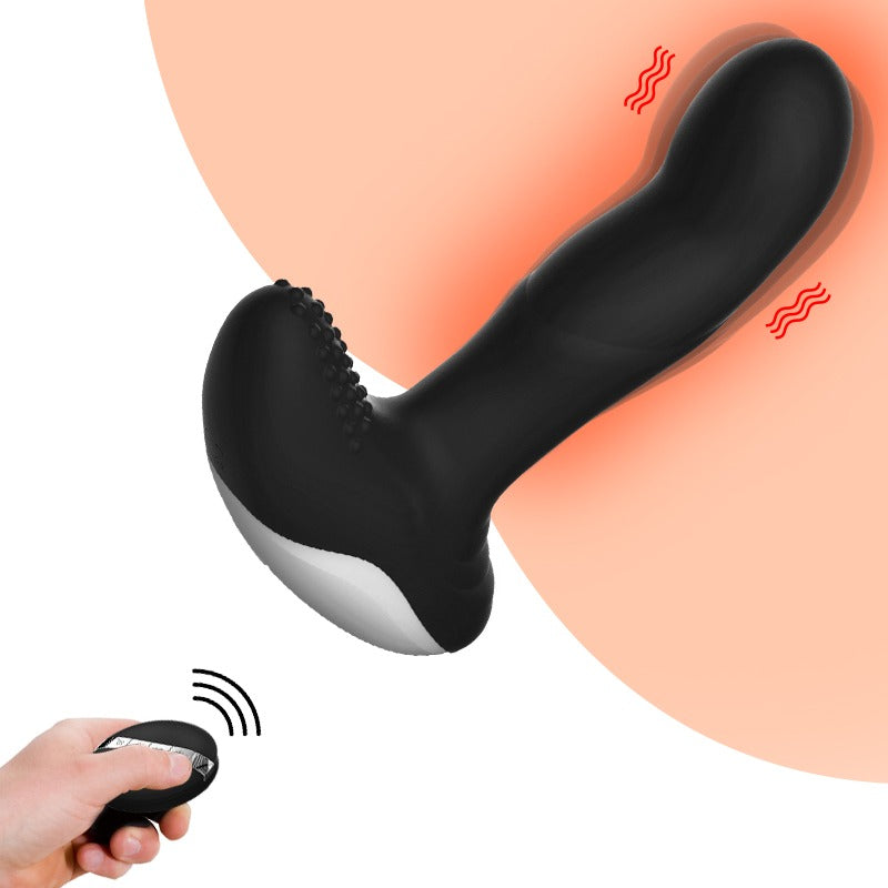Boss of Toys - Vibrator - Silicone Massager - USB - 7 Functions - Pulsator - Heating - Black - 63-00040