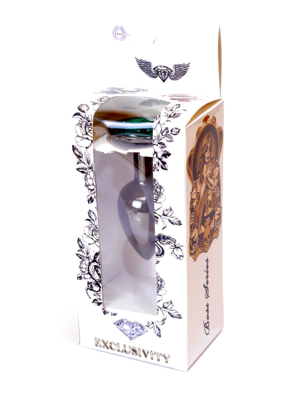 Bossoftoys - 64-00033 - Plug - Dark Silver - Anal - Green