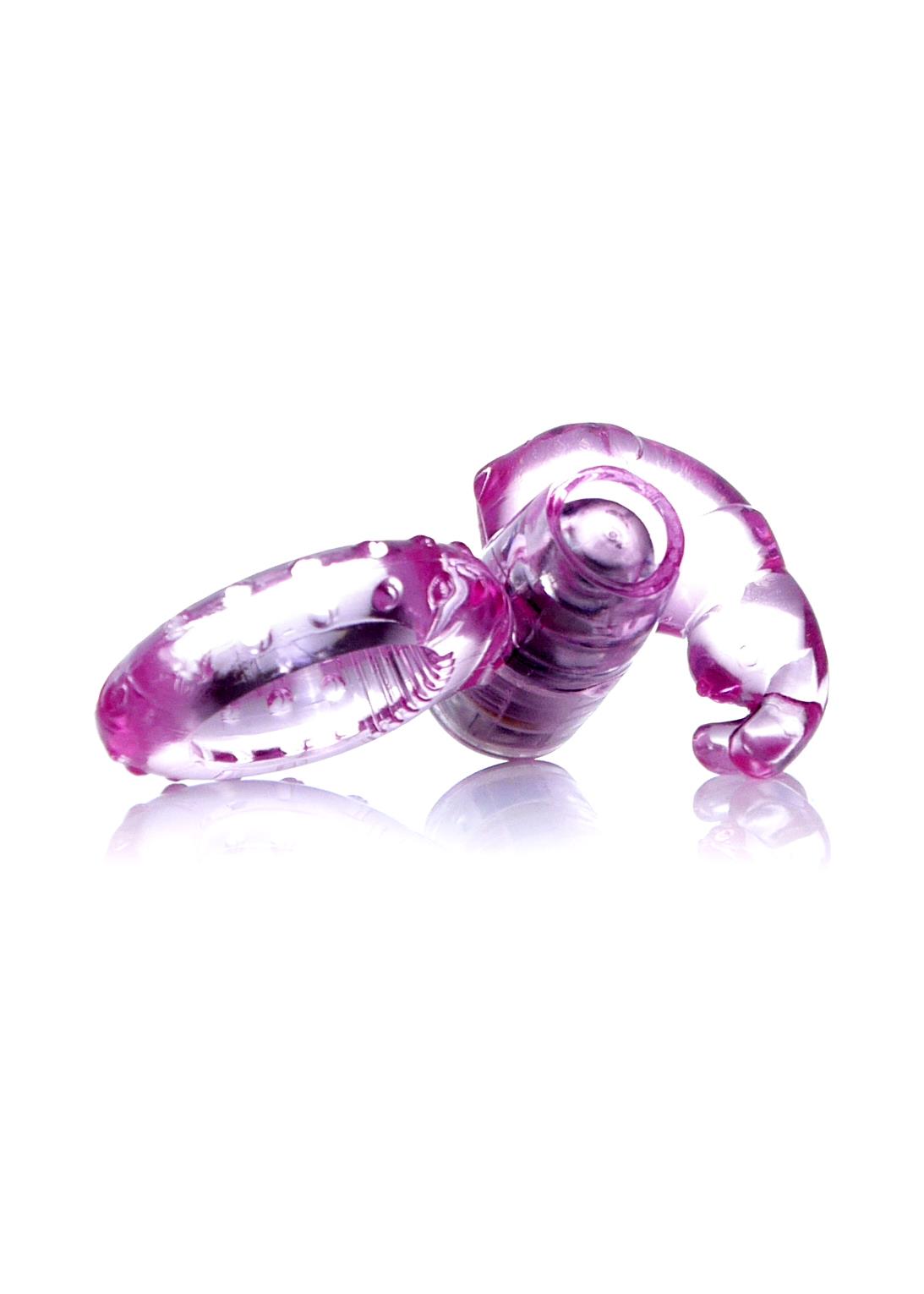 Bossoftoys - 67-00047 - Rabbit Vibrating Cockring - 7.5 cm - Pink - batteries included - packed in strong blister