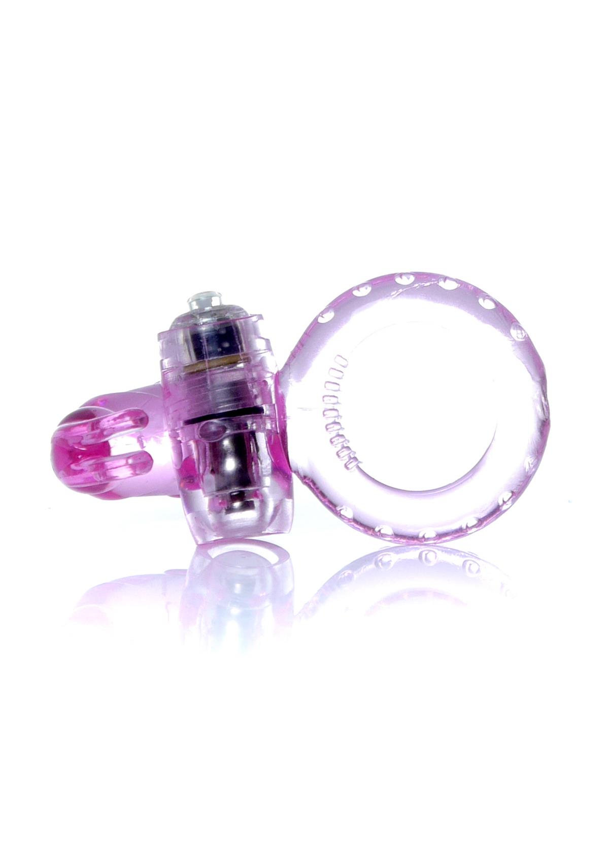 Bossoftoys - 67-00047 - Rabbit Vibrating Cockring - 7.5 cm - Pink - batteries included - packed in strong blister