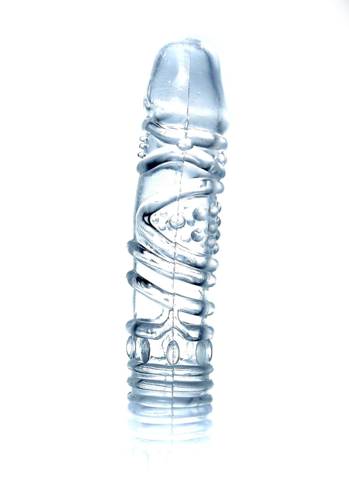 Bossoftoys - 67-00052 - Penis extender - flexibel Gel - Penis Sleeve Clear - Lenght 12 cm - clear box