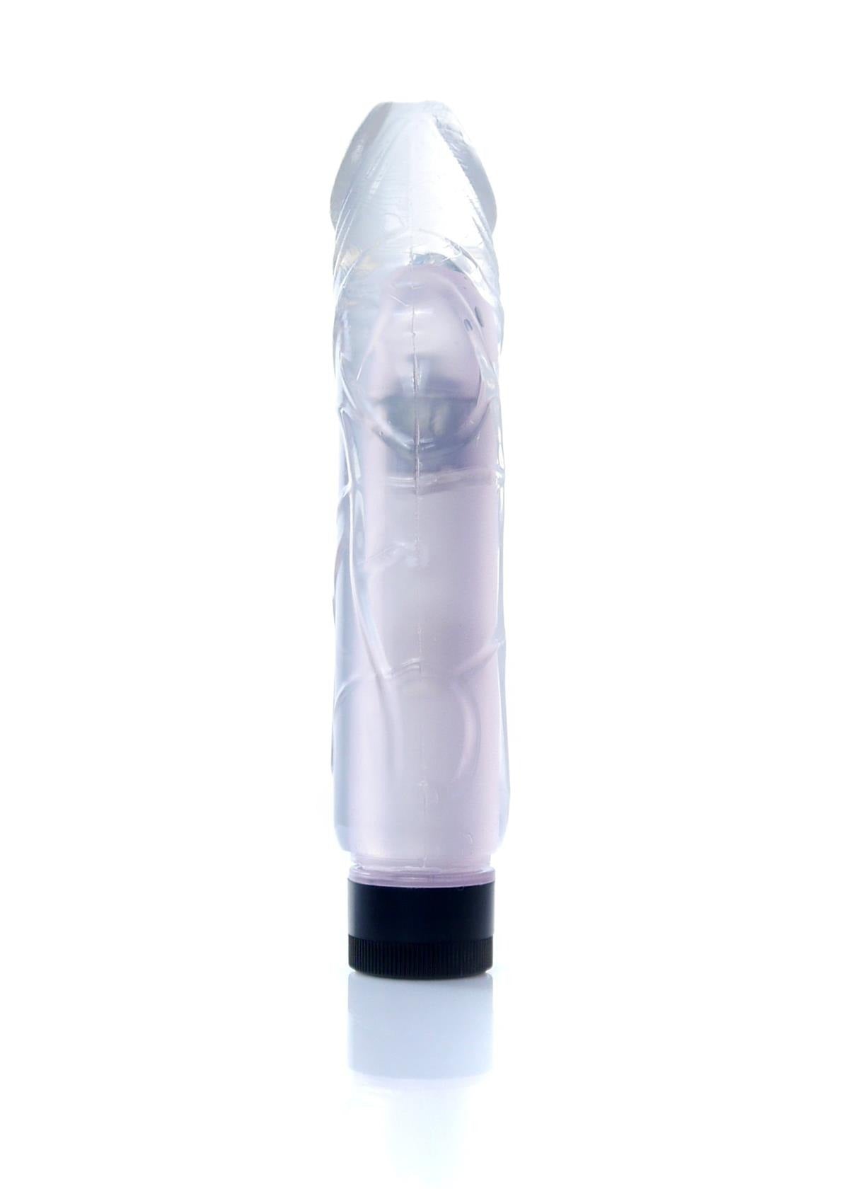 Bossoftoys - 67-00076 - Real Skin - Realistic vibrator - Juicy jelly Clear transparent - 22 m - Dia 4 cm - Multispeed