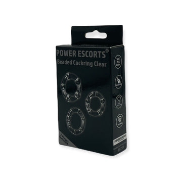 Beaded Cockring 3-Pack Transparent