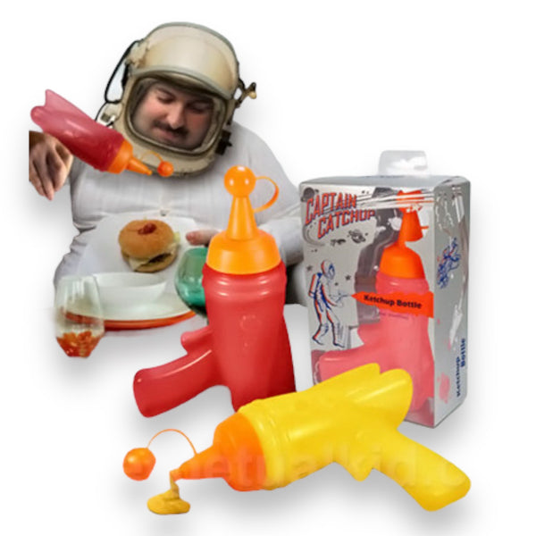 Space Gun Sausdispenser voor Ketchup en Mosterd