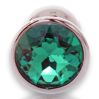 Bossoftoys - Silver Plug - Diamond Stone - Length 7 cm - Dia 2,7 cm - 4 Colours