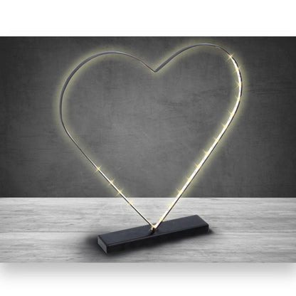 Grundig Hartvormig Licht - Romantische Verlichting met 37 LED's, 40x42cm