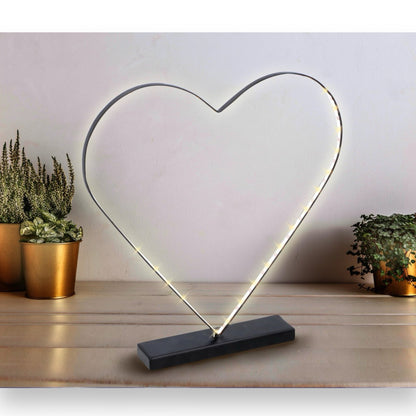 Grundig Hartvormig Licht - Romantische Verlichting met 37 LED's, 40x42cm