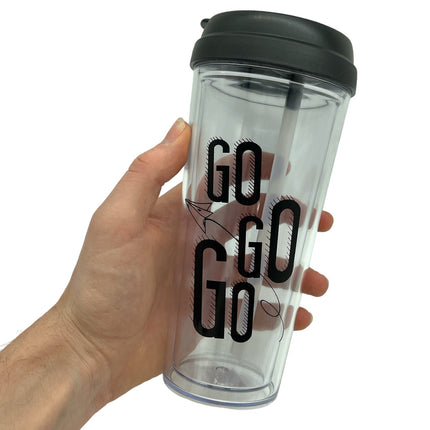 Sport/Koffie Beker Gemaakt van Hard PVC 500ml