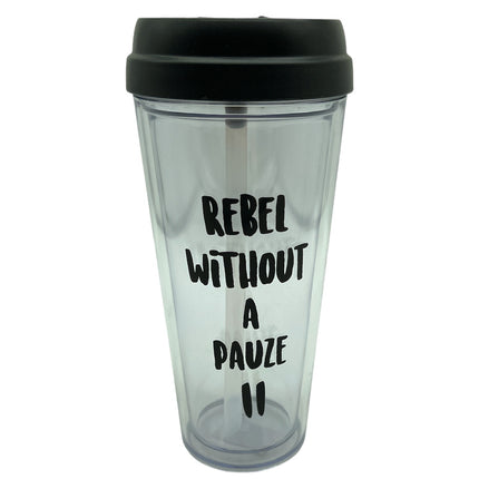 Sport/Koffie Beker Gemaakt van Hard PVC 500ml