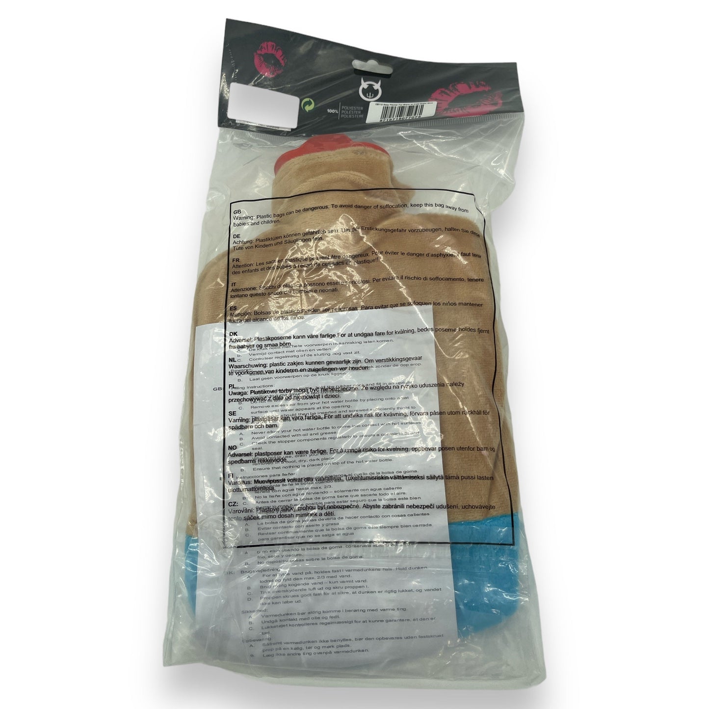 Hot Water Bottle - Sexy Female Body - 4 Colors