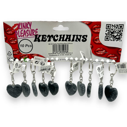 Sleutelhanger Hartje Van Steen in 3 Kleuren