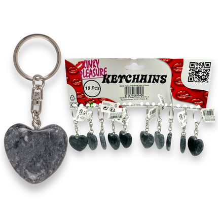 Sleutelhanger Hartje Van Steen in 3 Kleuren