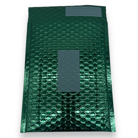 Bubbeltjesplastic Enveloppen Metallic 20X26cm Groen