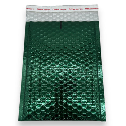 Bubbeltjesplastic Enveloppen Metallic 20X26cm Groen
