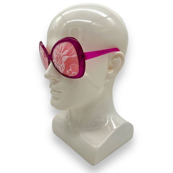 Grote Bril met Kant - Roze