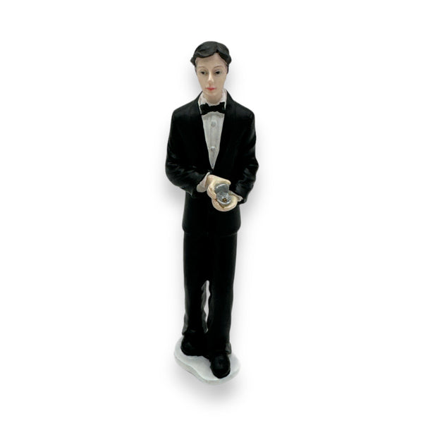 Herren-Tortenfigur im Smoking für Hochzeitstorte
