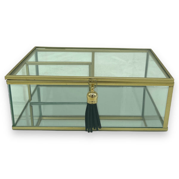 Schmuckkästchen 18 x 12 x 6,5 cm - Schwarz oder Gold