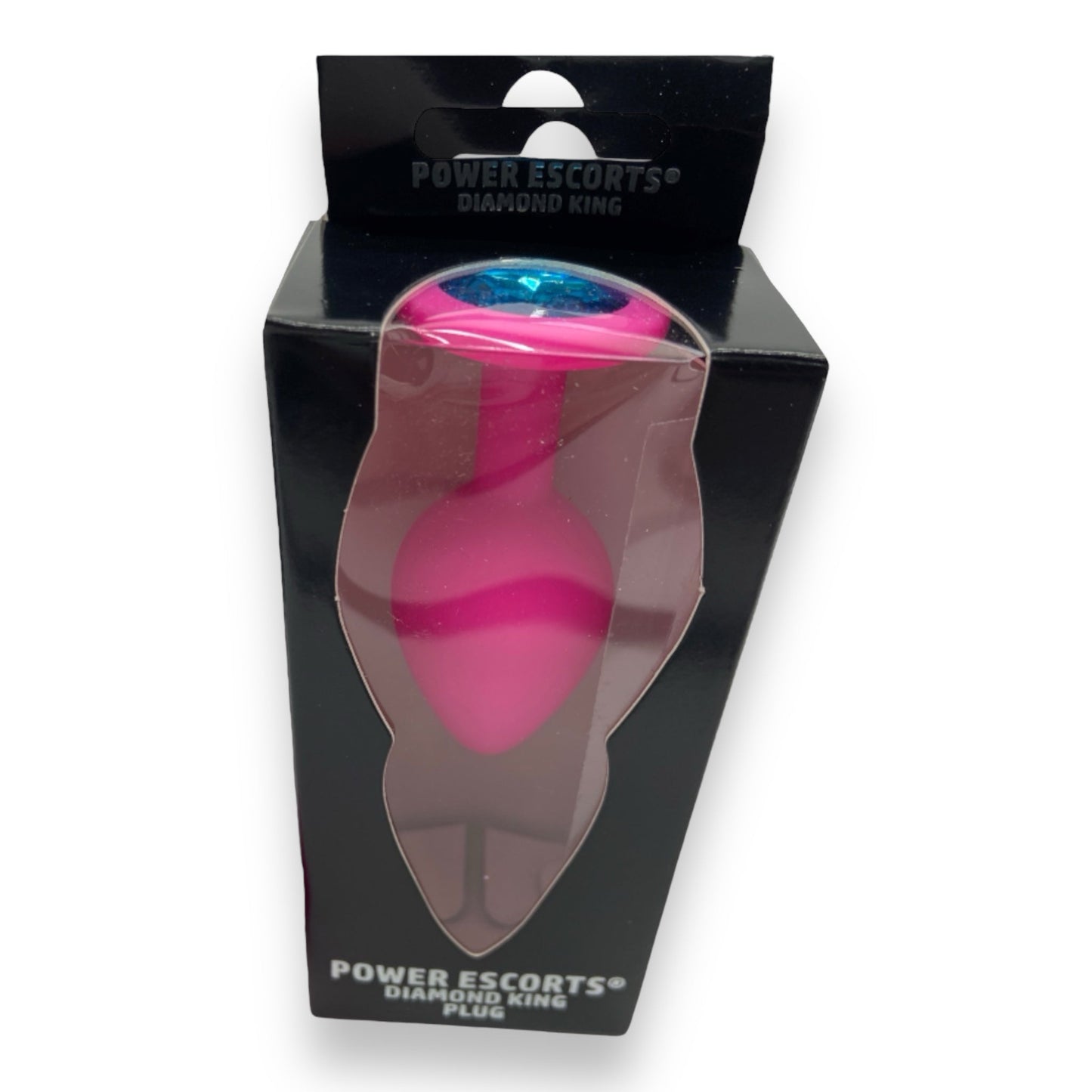 Power Escorts - BR133 - Diamond King - Silicone Butt Plug - Pink - 6 Colours - 3 Sizes