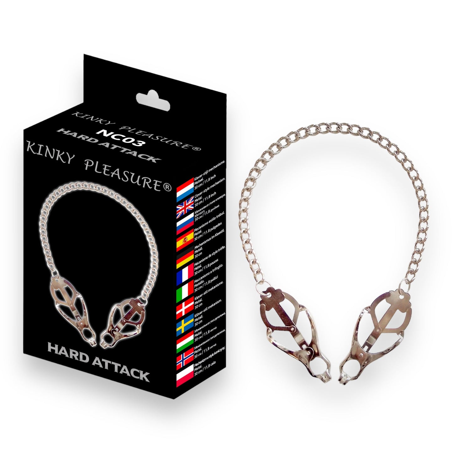 Kinky Pleasure - Tepelklemmen - 7 Modellen - Allemaal in Luxe Kleurrijke Doos - Alle Modellen 1x - 7 Stuks
