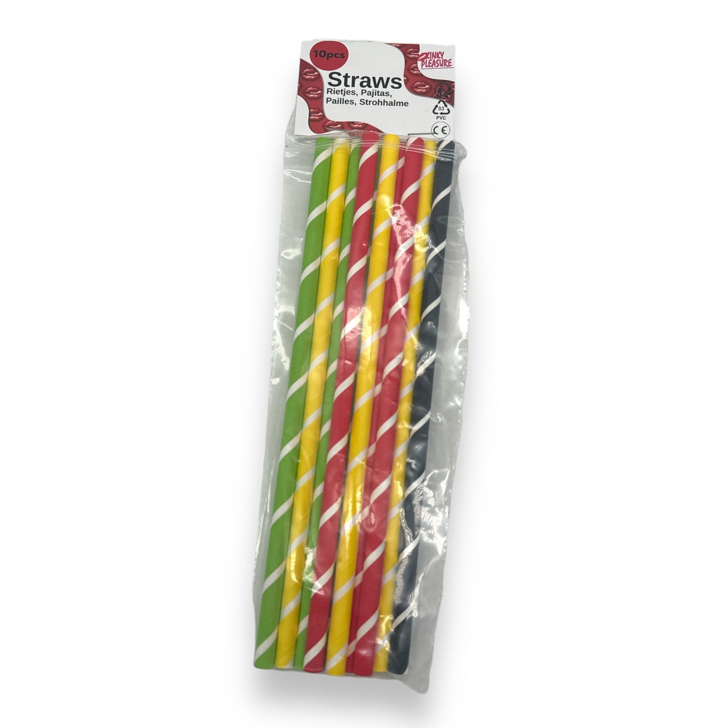 Papieren Milkshake Rietjes - 230x8mm - 10-Pack