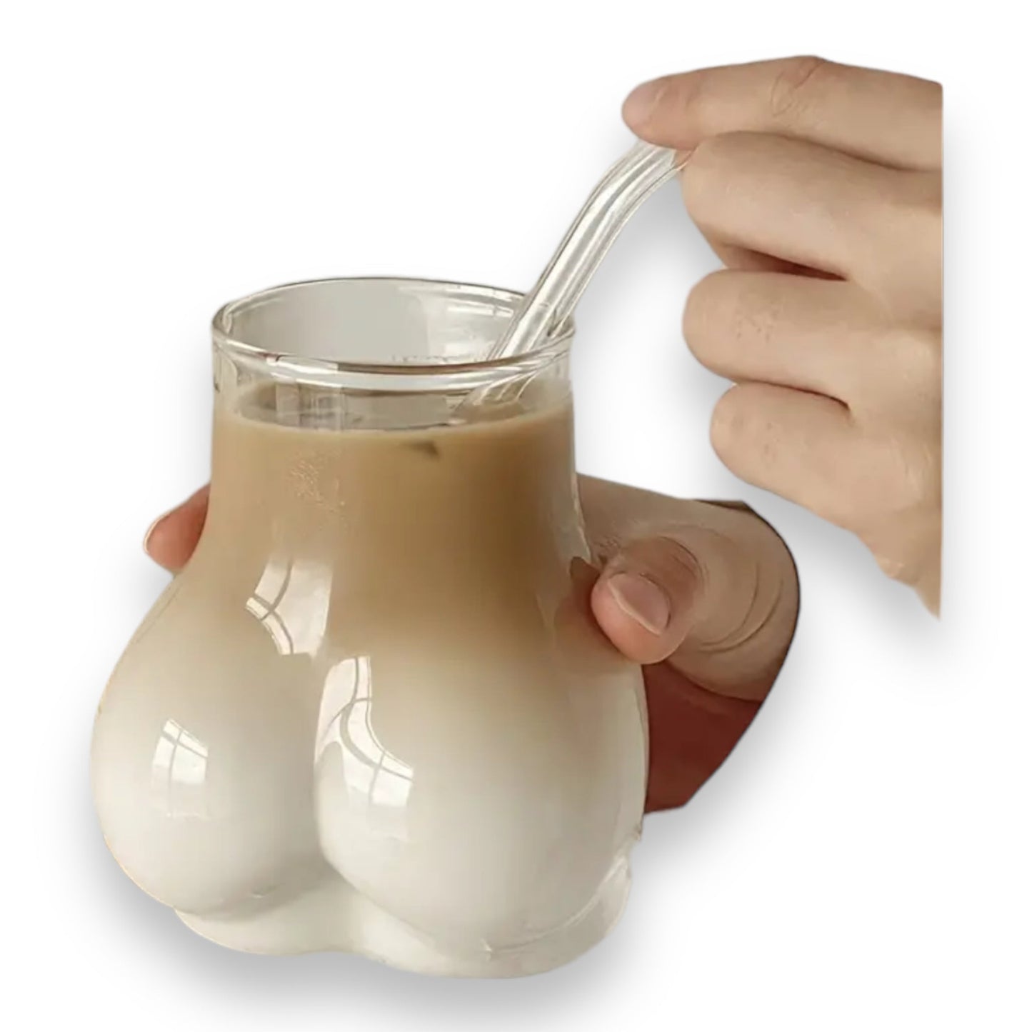 Sexy Buttocks Glass - 450ml, Size 6.5x11cm