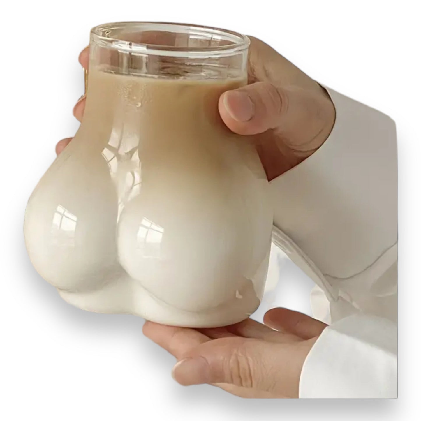 Sexy Buttocks Glass - 450ml, Size 6.5x11cm