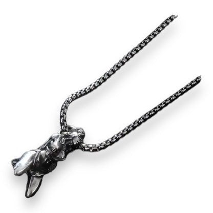Zilveren Hanger Ketting - Verleidelijke Bondage Kunst