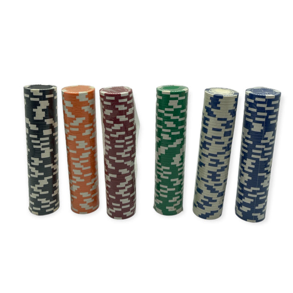 Pokerfiches 50 stuks in 6 Kleuren