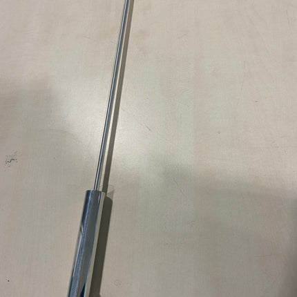 Zware Metalen Zweep - Rood Leer - 56 cm