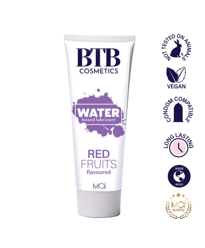 BTB Cosmetics Vegan Red Fruit Water Based Lubricant 100 ML - LT2406
