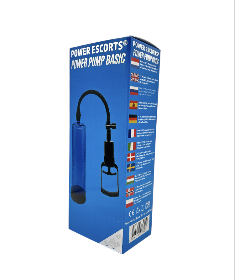 Power Escorts - BR170 - Power Pump Basic - Penis Pump - Dark Blue