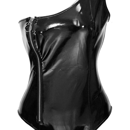 Verleiding Onthuld - TL114 - Sensuele Wetlook - One Size Fits Most - Luxe Geschenkdoos - Zwart