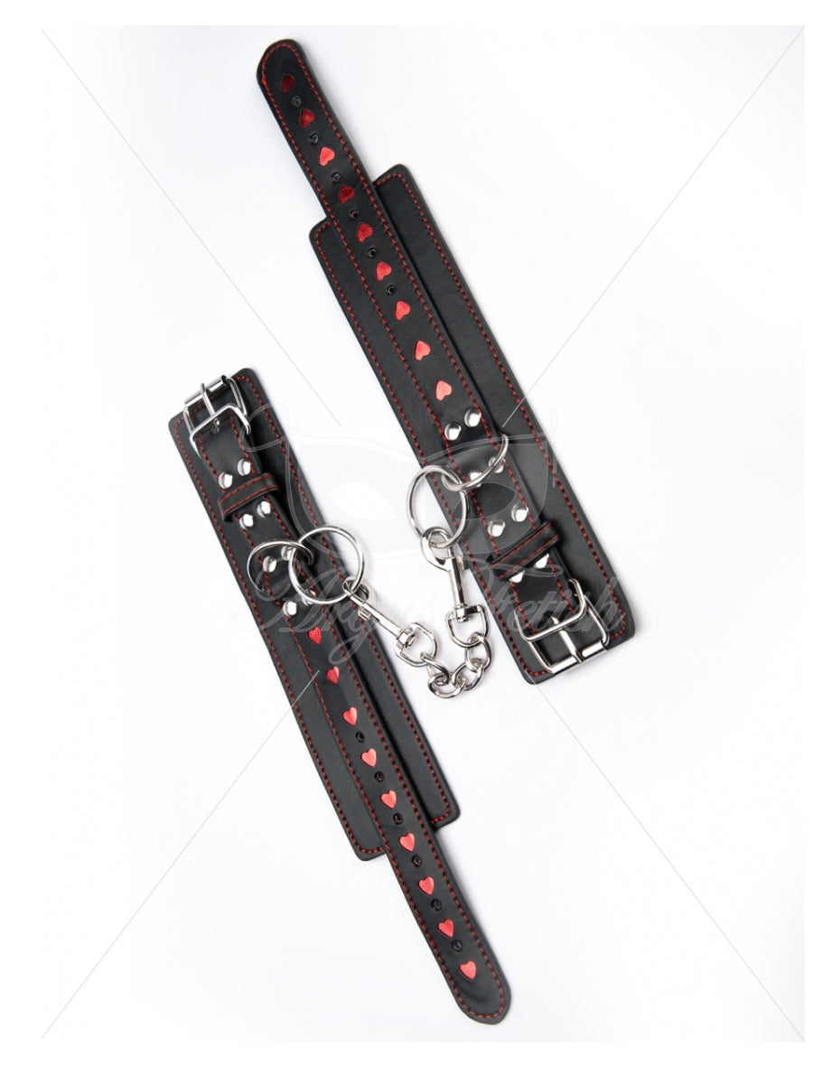 Argus Hart Enkelboeien - Zwart Leer - AF 001016