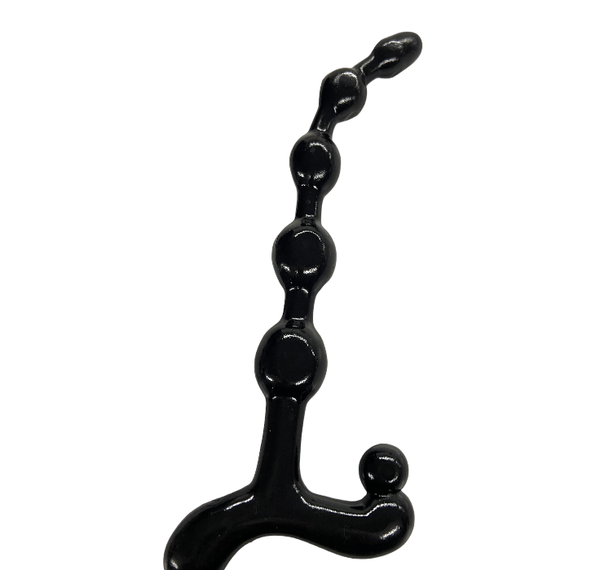Anaal Kralen Bendy Twist Zwart - 22,5 cm