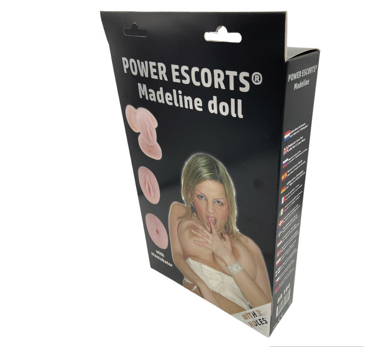 Power Escorts BR184 Madeline Blow Up Doll With Extra Masturbator - Inflatable doll 3 Holes - 150CM