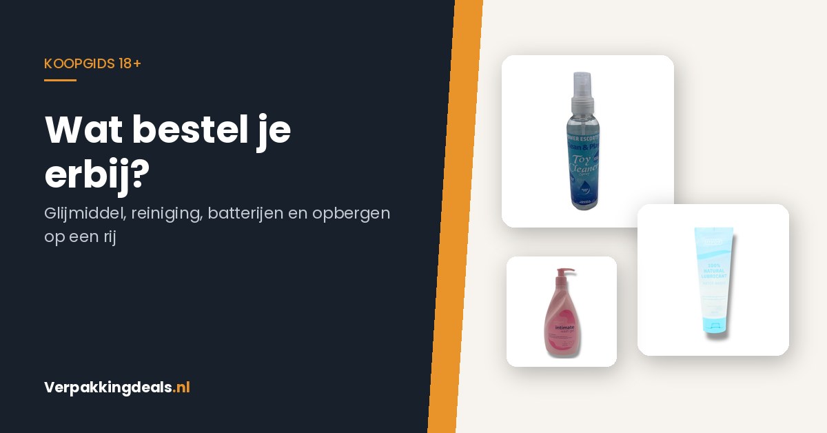 Flacons met toycleaner, glijmiddel op waterbasis en intieme wasgel
